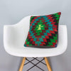 Chevron Multi Color Kilim Pillow Cover 16x16 3307 - kilimpillowstore
 - 1