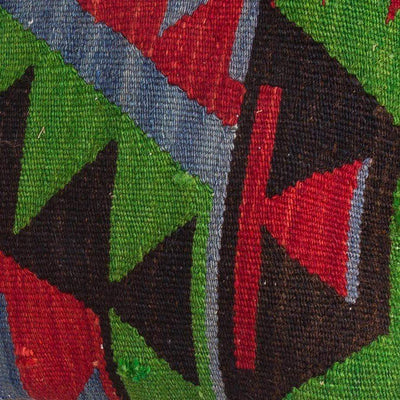 Chevron Multi Color Kilim Pillow Cover 16x16 5075 - kilimpillowstore
 - 3