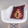 Chevron Multi Color Kilim Pillow Cover 16x16 5090 - kilimpillowstore
 - 1