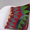 Chevron Multi Color Kilim Pillow Cover 16x16 5098 - kilimpillowstore
 - 2