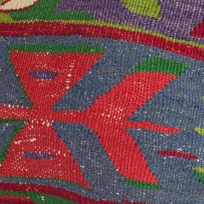 Chevron Multi Color Kilim Pillow Cover 16x16 5104 - kilimpillowstore
 - 3