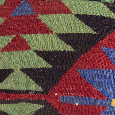Chevron Multi Color Kilim Pillow Cover 16x16 5115 - kilimpillowstore
 - 3