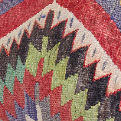 Chevron Multi Color Kilim Pillow Cover 16x16 5411 - kilimpillowstore
 - 3