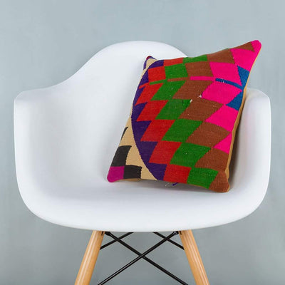 Chevron_Multiple Color_Kilim Pillow Cover_16x16_A0229_6604