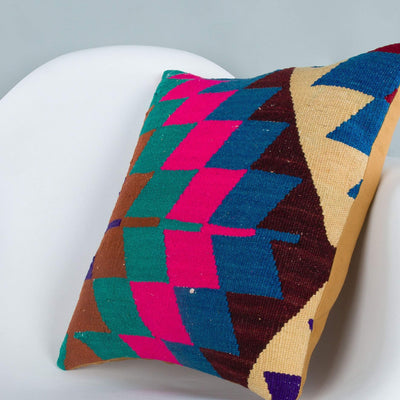 Chevron_Multiple Color_Kilim Pillow Cover_16x16_A0229_6636