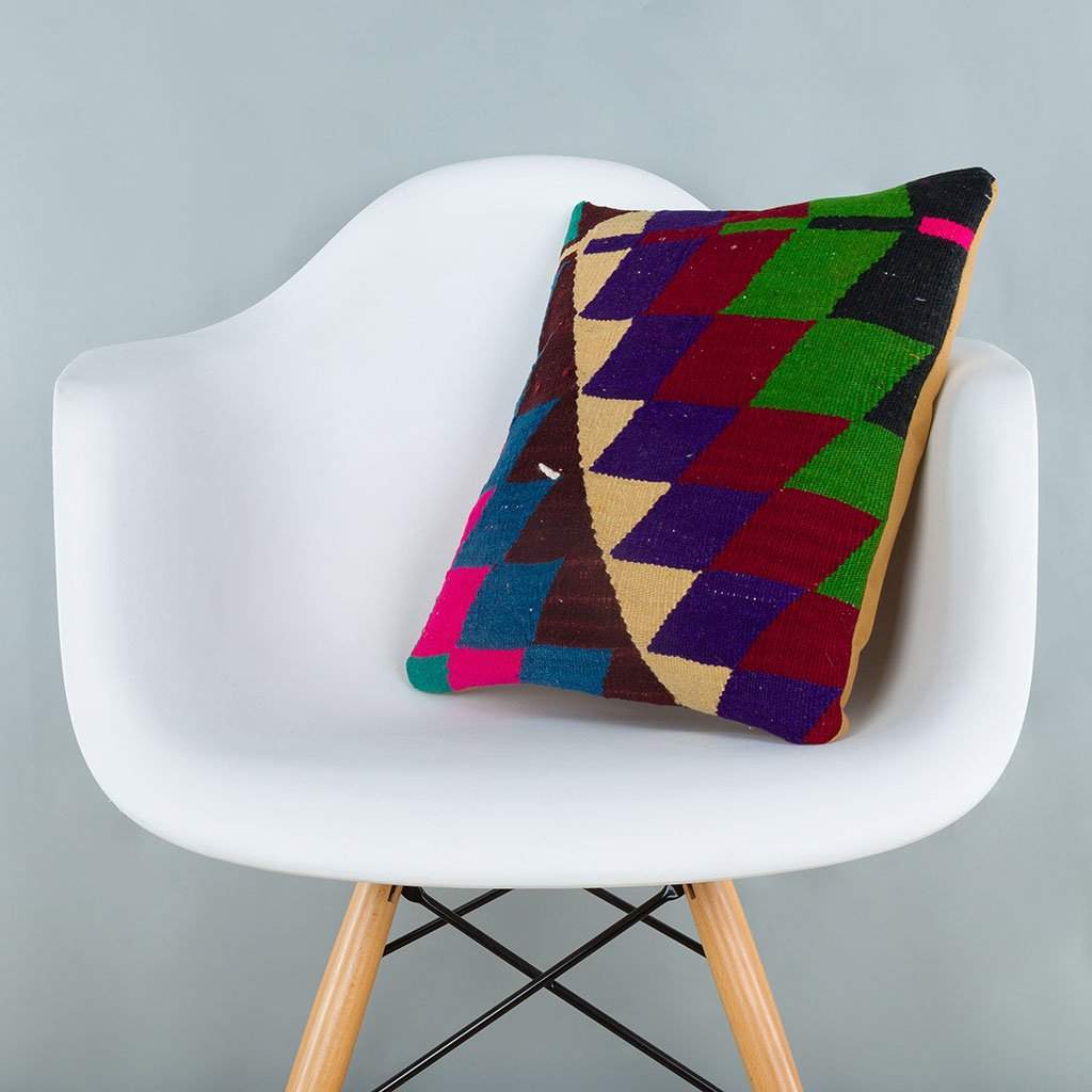 Chevron_Multiple Color_Kilim Pillow Cover_16x16_A0229_6641