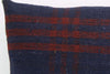 CLEARANCE 16x16  Hand Woven wool green black plaid  Kilim Pillow  cushion 1082_A Wool pillow cover,navy blue,claret red - kilimpillowstore
 - 4