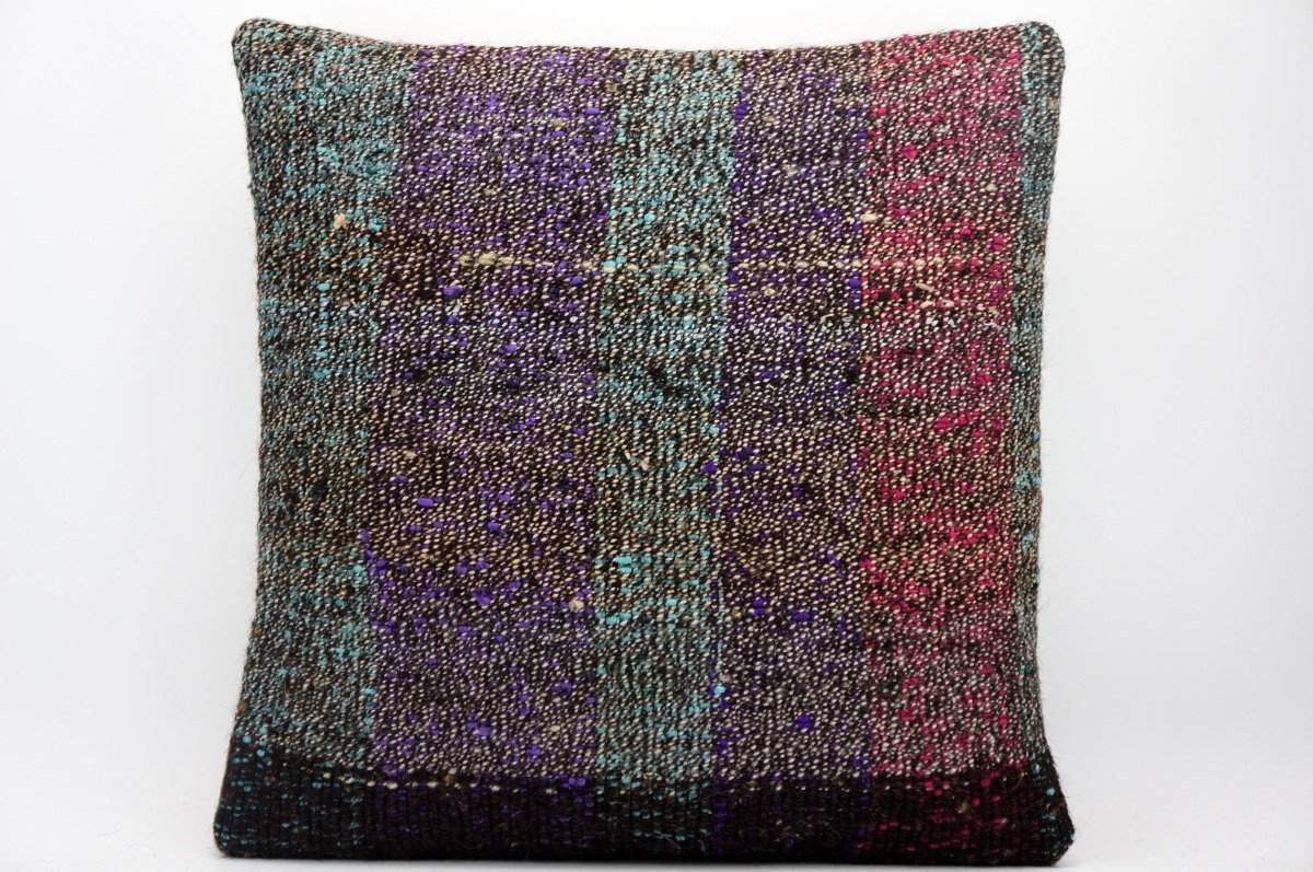CLEARANCE 16x16 Hand Woven wool tribal ethnic dotted  Kilim Pillow cushion 1344_A - kilimpillowstore
 - 1