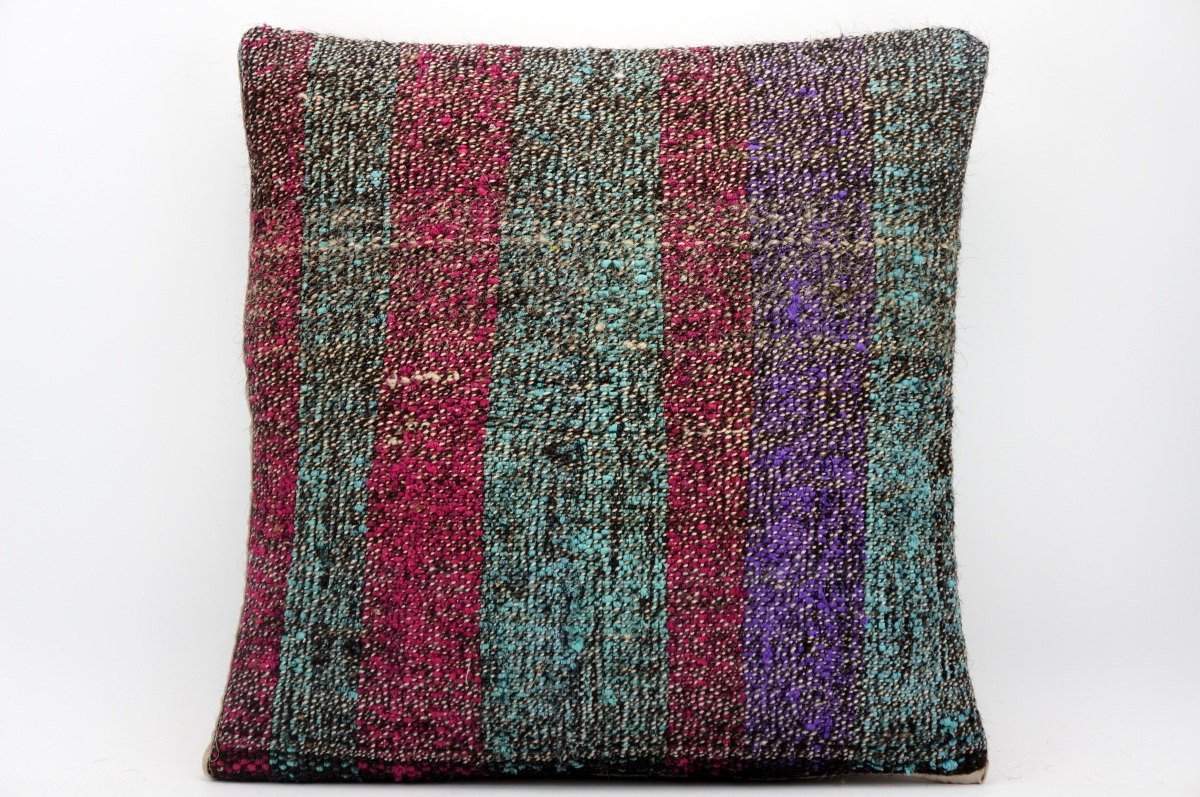 16x16 Hand Woven wool tribal ethnic dotted Kilim Pillow cushion 1356_A