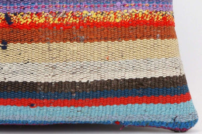 CLEARANCE 16x16 Hand Woven wool tribal ethnic striped  Kilim Pillow cushion 1332_A - kilimpillowstore
 - 3