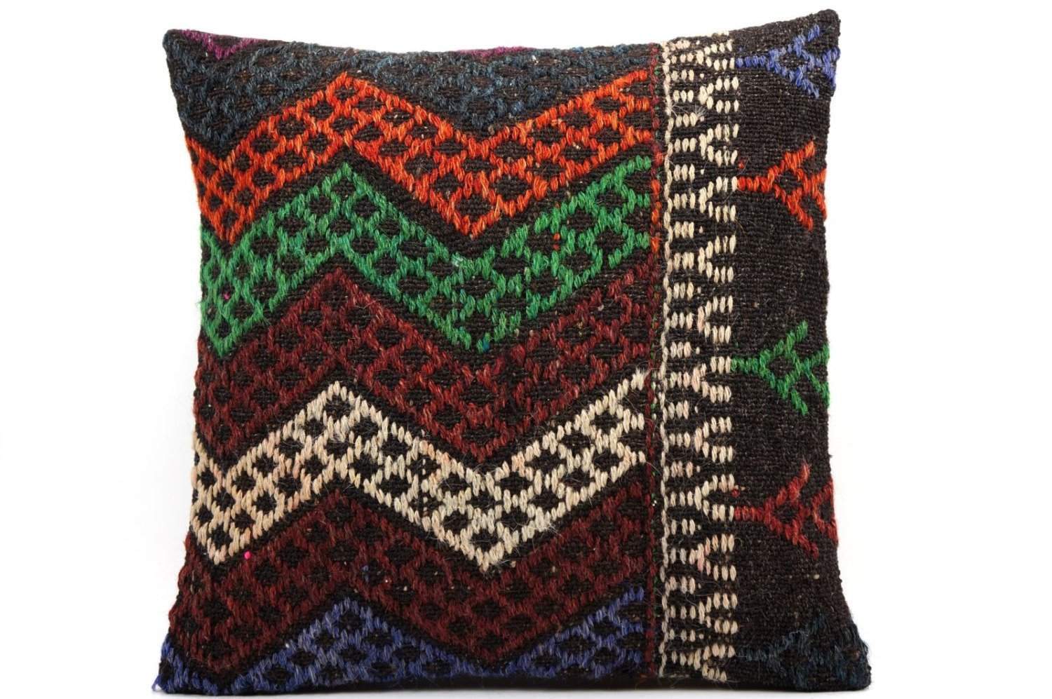 Black and hotsell white kilim pillow