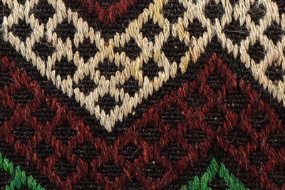 CLEARANCE 16x16 Vintage Hand Woven Kilim Pillow  498,white,green,blue,black,red,claret red,chevron - kilimpillowstore
 - 3