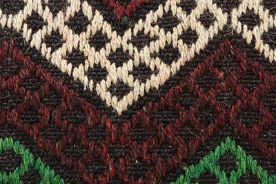 CLEARANCE 16x16 Vintage Hand Woven Kilim Pillow  500,white,green,blue,black,red,claret red,chevron - kilimpillowstore
 - 3