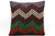 CLEARANCE 16x16 Vintage Hand Woven Kilim Pillow  500,white,green,blue,black,red,claret red,chevron - kilimpillowstore
 - 1
