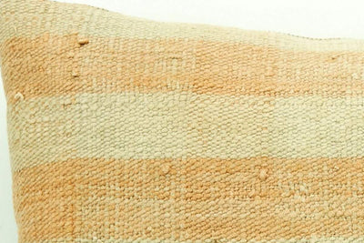 CLEARANCE 16x16 Vintage Hand Woven Kilim Pillow 945 pastel plaid pinkish greenish sham cushion pillow cover - kilimpillowstore
 - 3