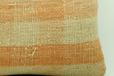 CLEARANCE 16x16 Vintage Hand Woven Kilim Pillow 945 pastel plaid pinkish greenish sham cushion pillow cover - kilimpillowstore
 - 4