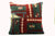 16x16 Vintage Hand Woven Turkish Kilim Pillow - Old Kilim Cushion 266,white,dark gray,pink,claret red,tribal