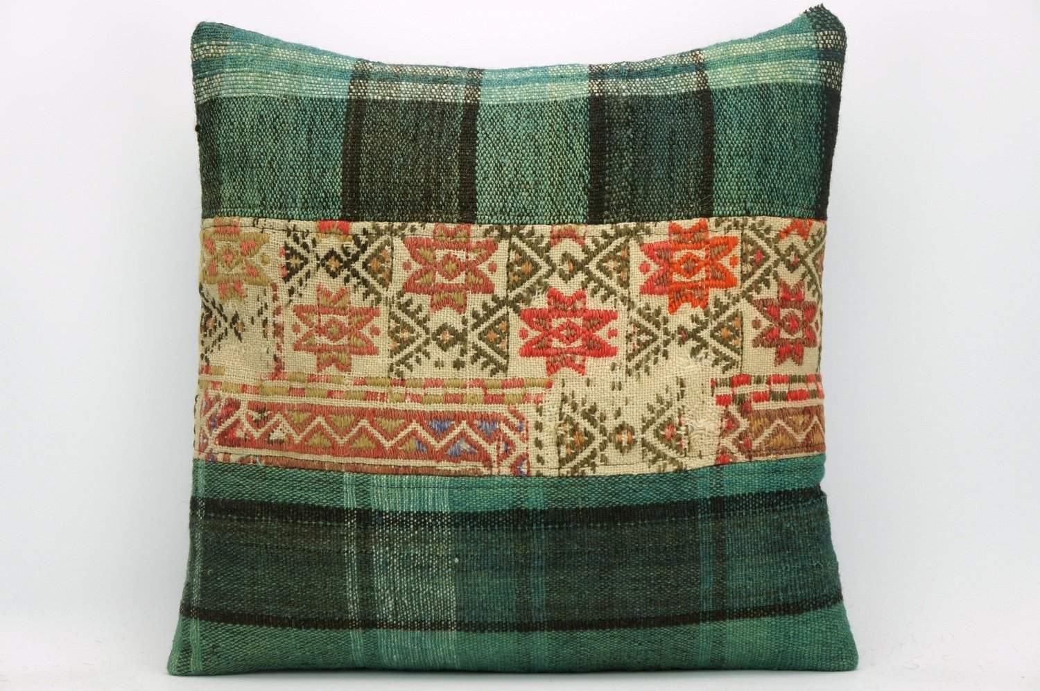 Green outdoor sales pillows clearance