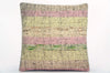 CLEARANCE Handwoven hemp pillow green pink yellow , Decorative Kilim pillow cover  1568_A - kilimpillowstore
 - 1