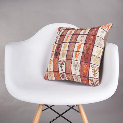 Contemporary Multi Color Kilim Pillow Cover 16x16 5156 - kilimpillowstore
 - 1