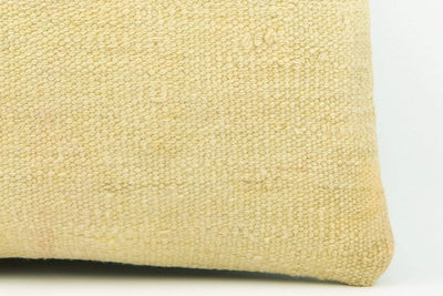 Cream hemp  Kilim  pillow case 16,  throw  cushion, ethnic decor,  Mediterranean  decor,  2200 - kilimpillowstore
 - 4