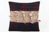Fringed   Kilim  pillow cover,  throw  cushion, ethnic decor,  Mediterranean  decor, Outdoor sham  2170 - kilimpillowstore
 - 1
