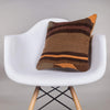 Geometric Brown Kilim Pillow Cover 16x16 4639 - kilimpillowstore
 - 1