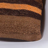 Geometric Brown Kilim Pillow Cover 16x16 4674 - kilimpillowstore
 - 3