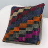 Geometric Multi Color Kilim Pillow Cover 16x16 3073 - kilimpillowstore
 - 2