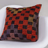 Geometric Multi Color Kilim Pillow Cover 16x16 4627 - kilimpillowstore
 - 2