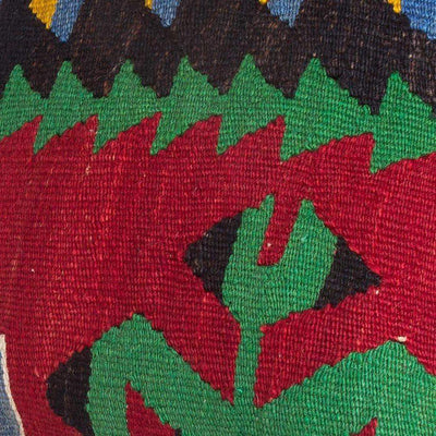 Geometric Multi Color Kilim Pillow Cover 16x16 5192 - kilimpillowstore
 - 3