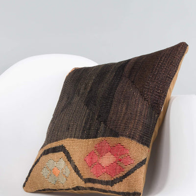 Geometric Multi Color Kilim Pillow Cover 16x16 5602 - kilimpillowstore
 - 2