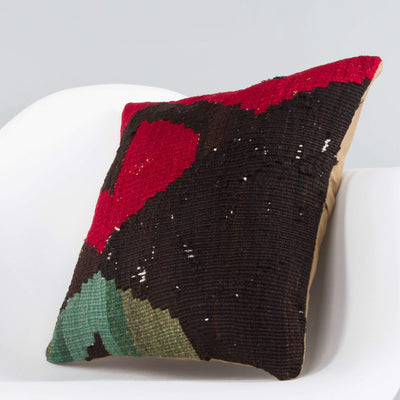 Geometric Multi Color Kilim Pillow Cover 16x16 5880 - kilimpillowstore
 - 2
