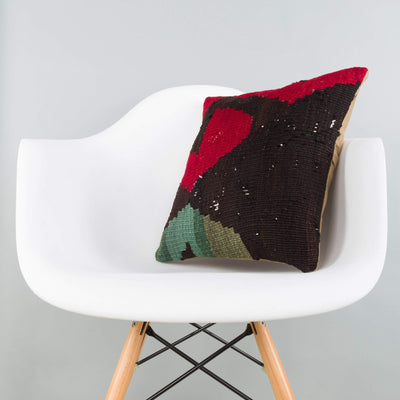 Geometric Multi Color Kilim Pillow Cover 16x16 5880 - kilimpillowstore
 - 1