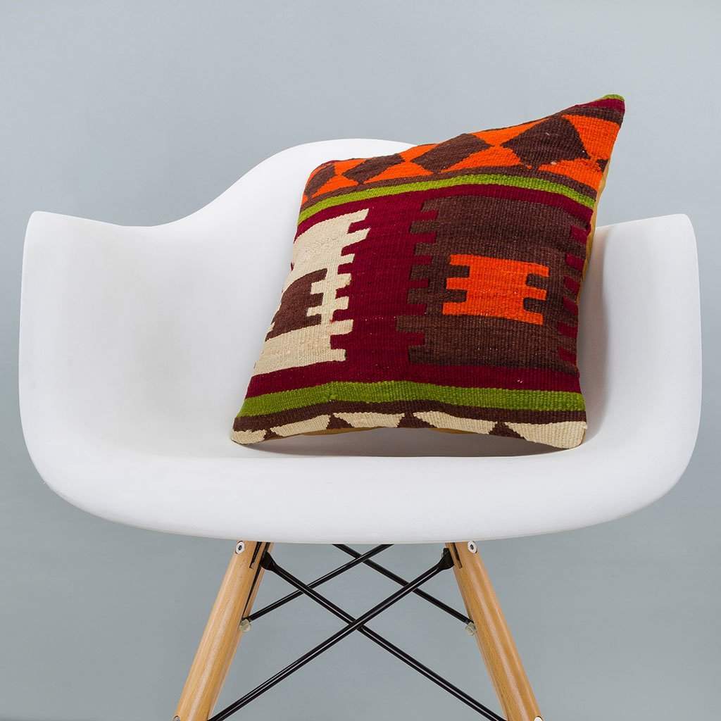 Geometric_Multiple Color_Kilim Pillow Cover_16x16_A0209_6266