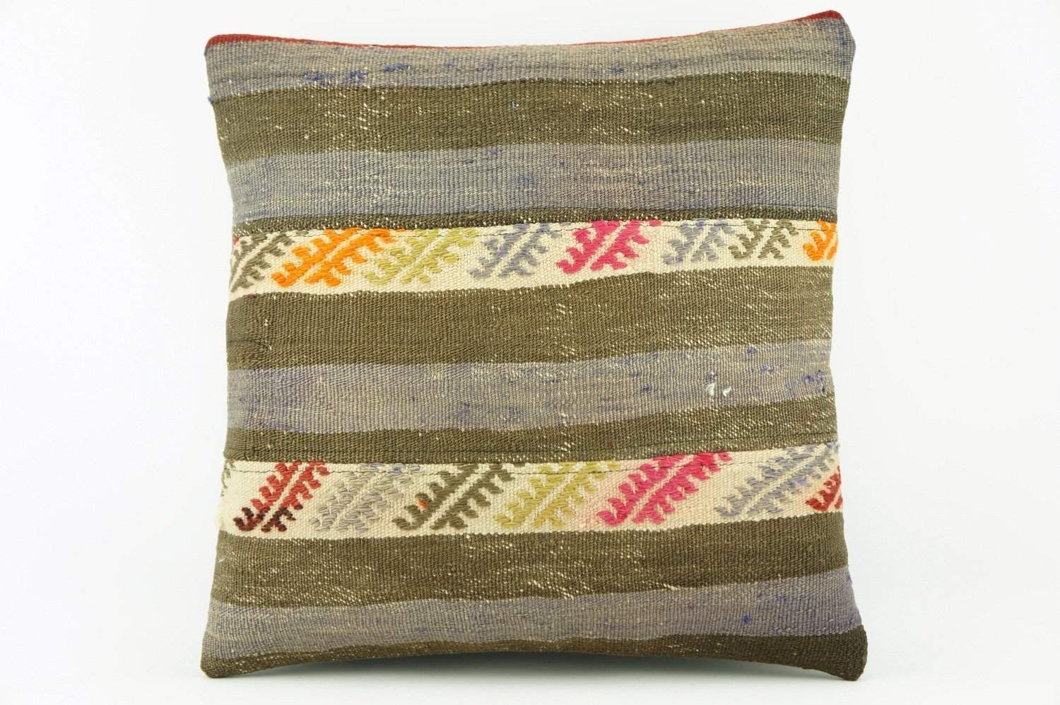 Gray and green  Kilim  pillow cover, old  pillow, ethnic  pillow , Outdoor pillow   2133 - kilimpillowstore
 - 1