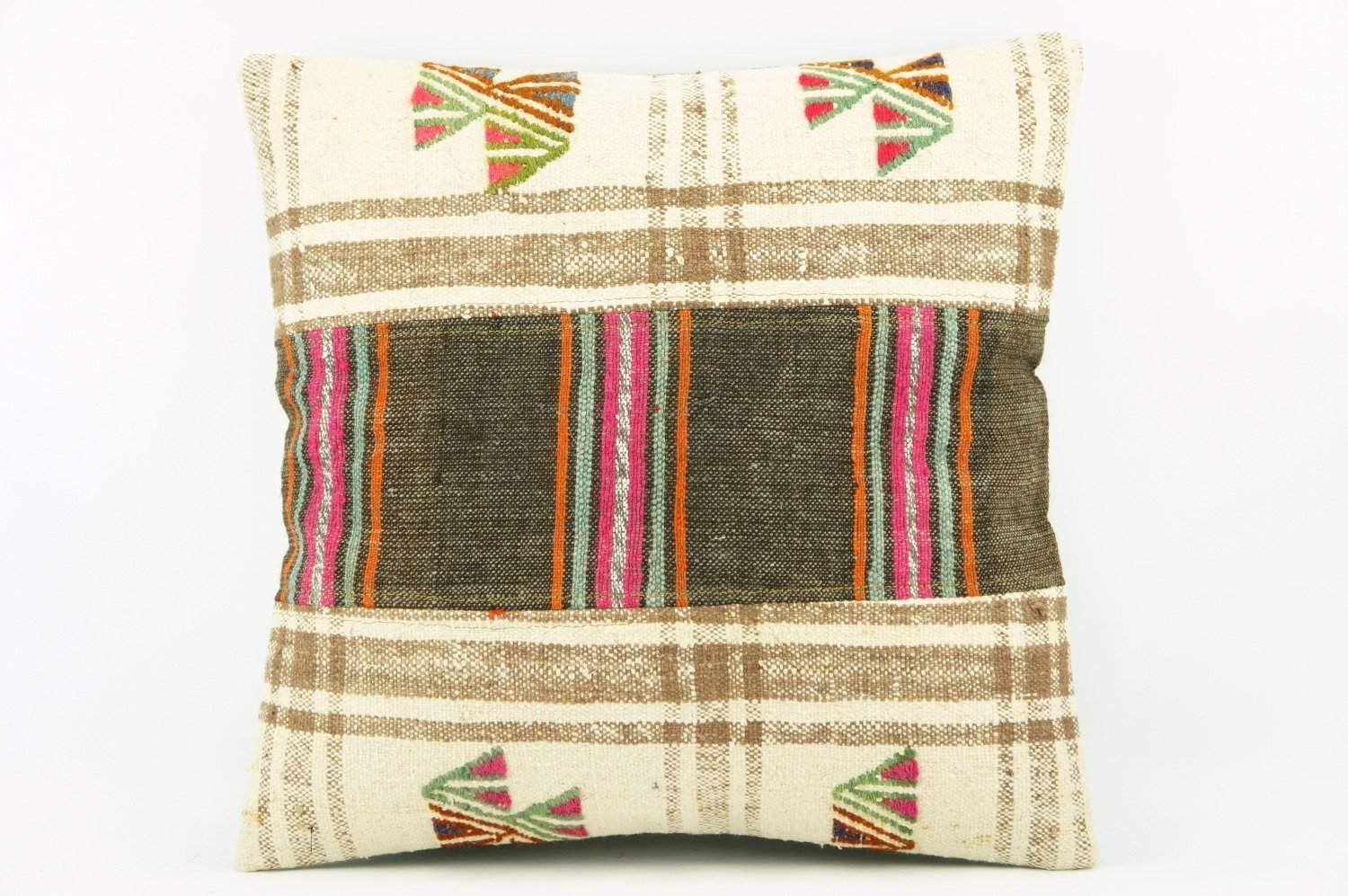 Kilim  pillow cover,  throw  pillow , ethnic decor,  Mid century style 2162 - kilimpillowstore
 - 1