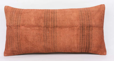 Plain Brown Kilim Pillow Cover 12x24 4180 - kilimpillowstore
 - 2