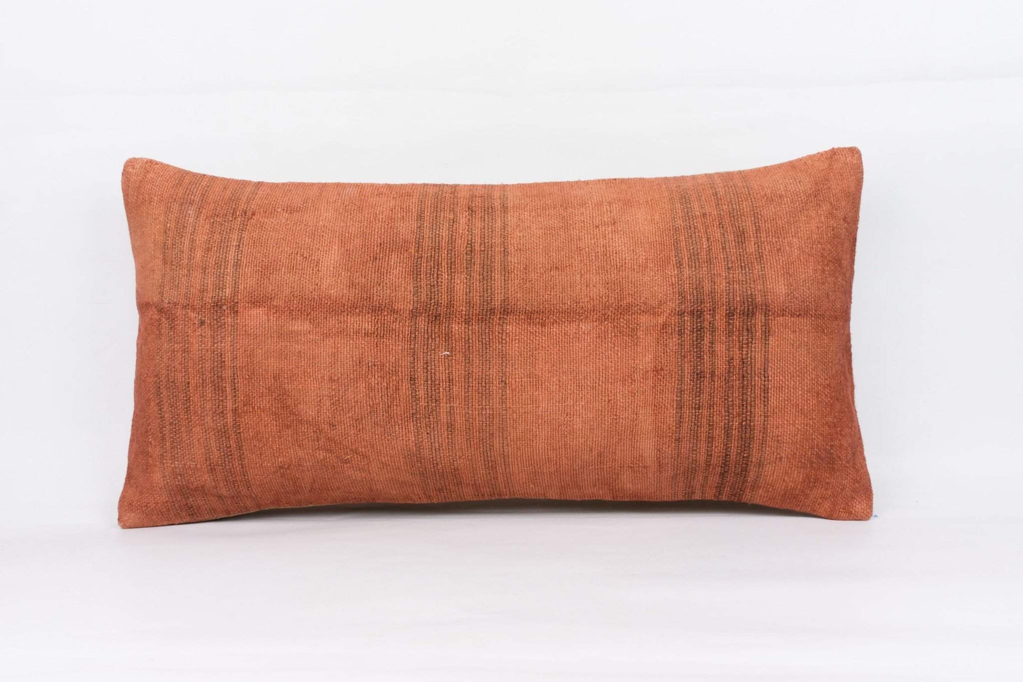 Plain Brown Kilim Pillow Cover 12x24 4180