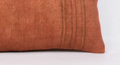 Plain Brown Kilim Pillow Cover 12x24 4183 - kilimpillowstore
 - 3