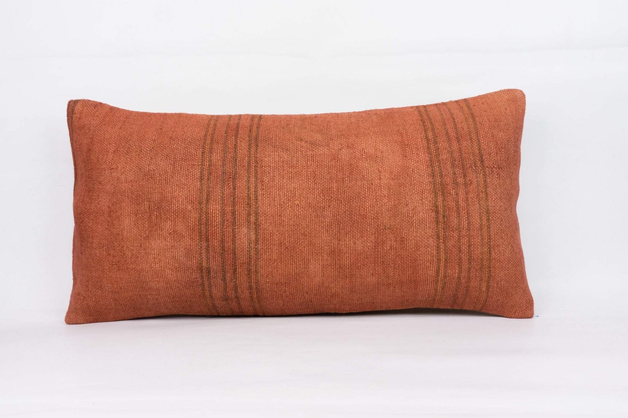 Plain Brown Kilim Pillow Cover 12x24 4183