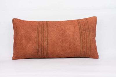 Plain Brown Kilim Pillow Cover 12x24 4183 - kilimpillowstore
 - 1