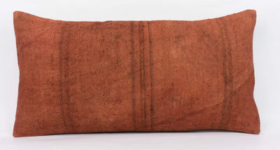 Plain Brown Kilim Pillow Cover 12x24 4184 - kilimpillowstore
 - 2