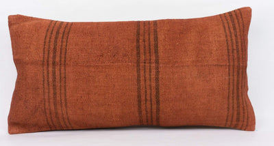 Plain Brown Kilim Pillow Cover 12x24 4186 - kilimpillowstore
 - 2