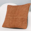 Plain Brown Kilim Pillow Cover 16x16 2920 - kilimpillowstore
 - 2