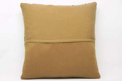 Plain Brown Kilim Pillow Cover 16x16 2926 - kilimpillowstore
 - 4