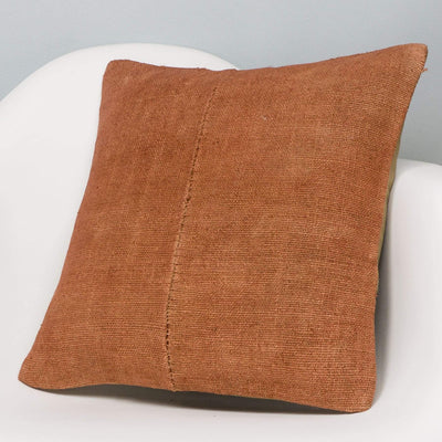 Plain Brown Kilim Pillow Cover 16x16 2942 - kilimpillowstore
 - 2