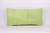 Plain Green Kilim Pillow Cover 12x24 4120 - kilimpillowstore
 - 1