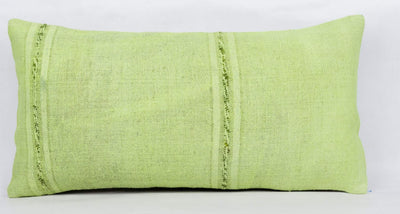 Plain Green Kilim Pillow Cover 12x24 4123 - kilimpillowstore
 - 2