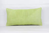 Plain Green Kilim Pillow Cover 12x24 4125 - kilimpillowstore
 - 1
